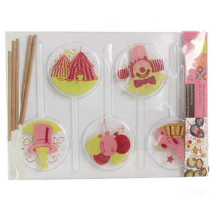 ScrapCooking &reg; - Moule pour sucettes en chocolat d&eacute;cor "cirque"