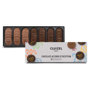 Chocolats Michel Cluizel - Le nuancier des grandes teneurs en cacao de Michel Cluizel