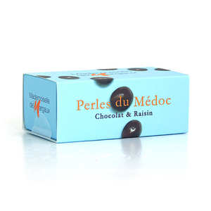 Mademoiselle de Margaux - Perles du Médoc - chocolat & raisin Mademoiselle de Margaux - Perles du Médoc - chocolat & raisin