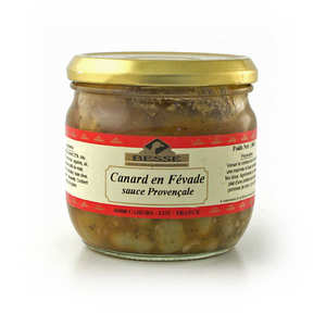 Foie gras GA BESSE - Pintade sauce aux tomates s&eacute;ch&eacute;es sur lit d'aubergines