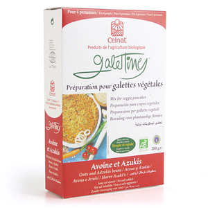 Celnat - Galettines avoine et azukis bio Celnat - Galettines avoine et azukis bio