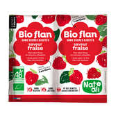 Nat-Ali - Bio-flan non sucr&eacute; parfum fraise