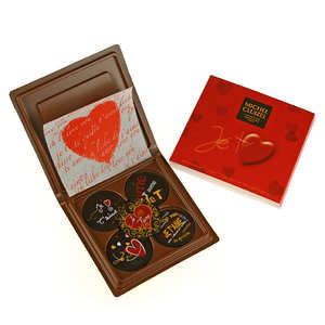 Chocolats Michel Cluizel - Mini nuancier "Je t'Aime" Chocolats Michel Cluizel - Mini nuancier "Je t'Aime"