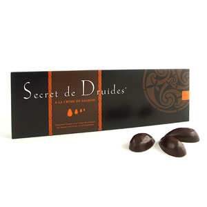 La Maison d'Armorine - Secret de druides - Chocolats noirs fourrés à la crème de salidou La Maison d'Armorine - Secret de druides - Chocolats noirs fourrés à la crème de salidou