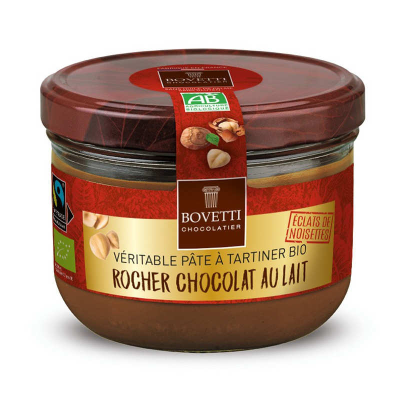 P Te Tartiner Bio Rocher Chocolat Au Lait Et Clats De Noisettes