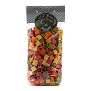 Zanier - Specialita Cuoricini 6 Colori - multi-coloured heart-shaped pasta