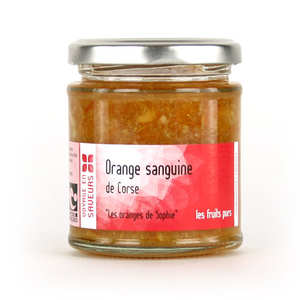 Voyage en Saveurs - Confiture allégée en sucre orange sanguine de Corse BIO Voyage en Saveurs - Confiture allégée en sucre orange sanguine de Corse BIO