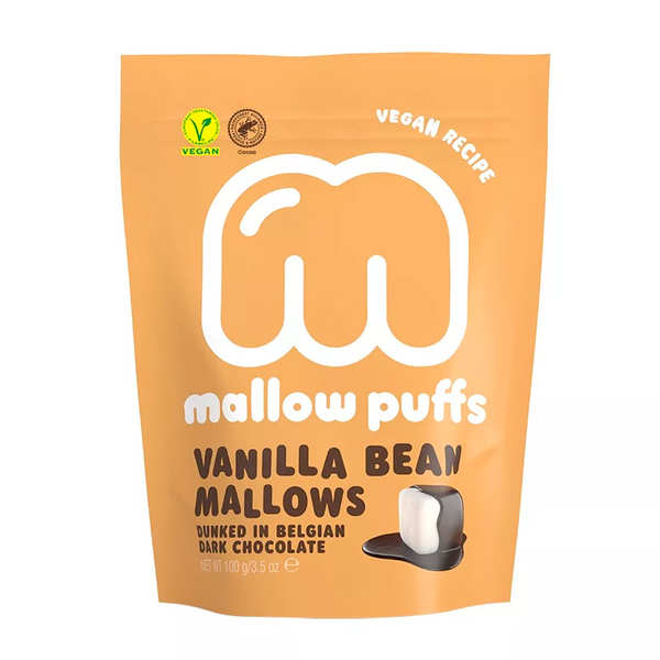 Mallow Puffs Vanilla And Dark Chocolate Marshmallows Vegan Bar Bar