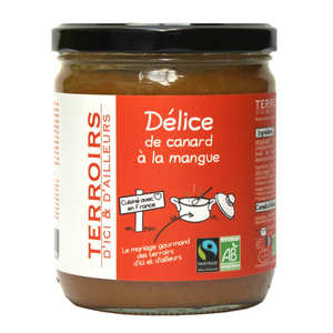 Terroirs d'ici et d'ailleurs - Délice de canard à la mangue bioéquitable Terroirs d'ici et d'ailleurs - Délice de canard à la mangue bioéquitable