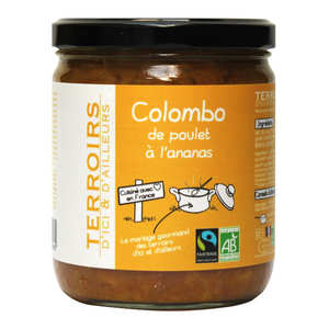 Terroirs d'ici et d'ailleurs - Colombo de poulet à l'ananas bioéquitable Terroirs d'ici et d'ailleurs - Colombo de poulet à l'ananas bioéquitable