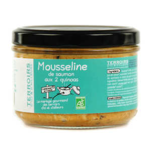 Terroirs d'ici et d'ailleurs - Mousseline de saumon aux deux quinoas bio&eacute;quitable
