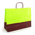 Sac kraft anis / chocolat Grand modèle Sac kraft anis / chocolat Grand modèle