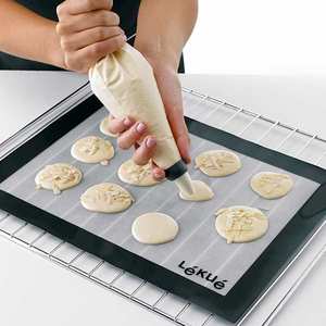 L&eacute;ku&eacute; - Tapis de cuisson en silicone et fibre de verre - Toile patissi&egrave;re