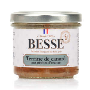 Foie gras GA BESSE - Terrine de canard aux pépites d'orange Foie gras GA BESSE - Terrine de canard aux pépites d'orange