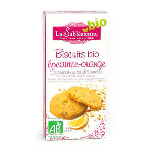 Biscuiterie La Sabl&eacute;sienne - Organic spelt orange biscuits