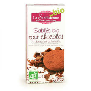Biscuiterie La Sabl&eacute;sienne - All chocolate organic shortbread