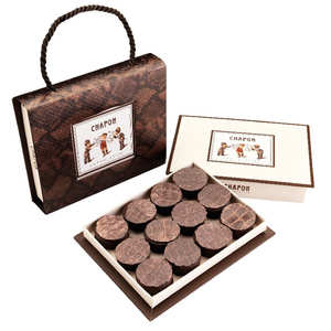 Chapon chocolatier - Coffret de chocolats Sac à main Python Chapon chocolatier - Coffret de chocolats Sac à main Python