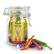 Mini sucres d'orge assortis en papillotes (lilliputiens)