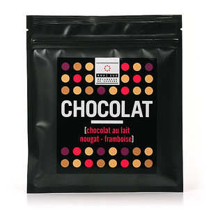 Quai Sud - Chocolat au lait nougat framboise Quai Sud - Chocolat au lait nougat framboise