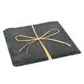 2 slate square plates