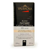 Valrhona - Tablette de chocolat blanc gastronomie 35% cacao - Valrhona