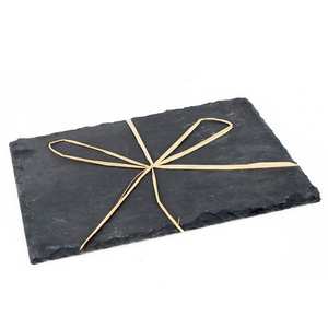 2 rectangular Slate Plates