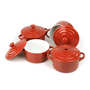 mini cocottes grey ceramic