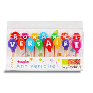 ScrapCooking &reg; - Bougies "Bon anniversaire"