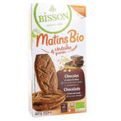 Bisson - Matins Bio c&eacute;r&eacute;ales et chocolat - Biscuits petit d&eacute;jeuner