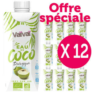 Vai Vai - Vai Vai – L'eau de coco 100% naturelle - Le lot de 18 Vai Vai - Vai Vai – L'eau de coco 100% naturelle - Le lot de 18