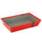 Corbeille rectangle coloris rouges/rayures Corbeille rectangle coloris rouges/rayures