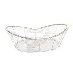 Panier métal argent Panier métal argent