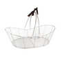 Panier métal argent Panier métal argent