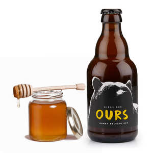 Brasserie La Binchoise - Bière des Ours - Bière Belge aromatisée au miel Brasserie La Binchoise - Bière des Ours - Bière Belge aromatisée au miel