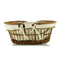 Large basket with natural lining