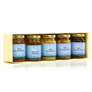 La Maison du Miel - Assortiment de 4 miels en coffret bois La Maison du Miel - Assortiment de 4 miels en coffret bois