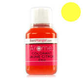 BienManger aromes et colorants - Colorant alimentaire jaune citron E102 - Liquide