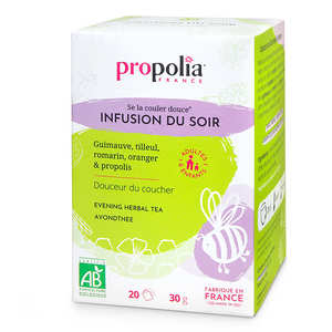 Propolia - Infusion Bio - Plantes et Propolis - Détente et nuit Propolia - Infusion Bio - Plantes et Propolis - Détente et nuit