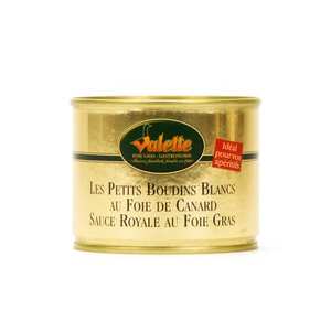 Valette - Les Petits Boudins Blancs au Foie de Canard Sauce Royale au Foie Gras Valette - Les Petits Boudins Blancs au Foie de Canard Sauce Royale au Foie Gras