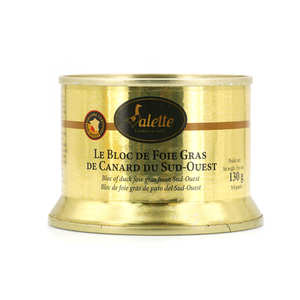 Valette - Block of duck foie gras from P&eacute;rigord - 130g