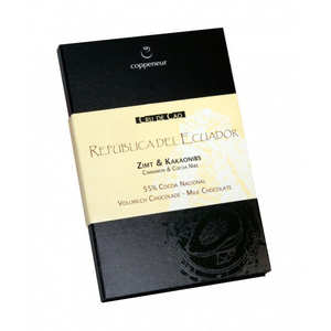 Coppeneur - Organic milk chocolate � 55% - Cocoa Cinnamon & Cocoanibs - Cocoa Nacional