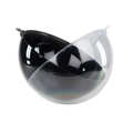 Clear and black plastic ball favour box - Diam&egrave;tre 29cm