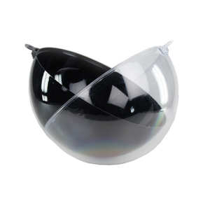 Boule "transparente et noire" &agrave; garnir - Diam&egrave;tre 29cm
