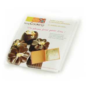 ScrapCooking ® - Feuille d'or alimentaire - Or véritable 22 carats ScrapCooking ® - Feuille d'or alimentaire - Or véritable 22 carats