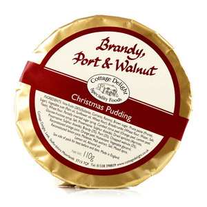 Cottage Delight - Authentique Christmas Pudding au Cognac, Porto et noix