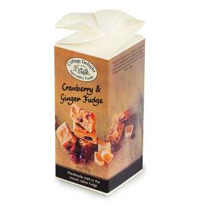 Cottage Delight - Fudge : Canneberge/cranberry et Gingembre - caramel anglais Cottage Delight - Fudge : Canneberge/cranberry et Gingembre - caramel anglais