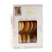 D'Haubry - Coffret de 6 macarons assortis (vanille, moka, chocolat)