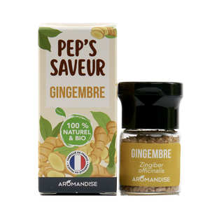 Florisens - Gingembre - Cristaux d'huiles essentielles &agrave; cuisiner - Bio