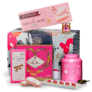 BienManger paniers garnis - Coffret rose bonheur
