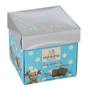 Monbana Chocolatier - Carrés de chocolat "Les saveurs d'antan" - Boîte Tulipe Monbana Chocolatier - Carrés de chocolat "Les saveurs d'antan" - Boîte Tulipe
